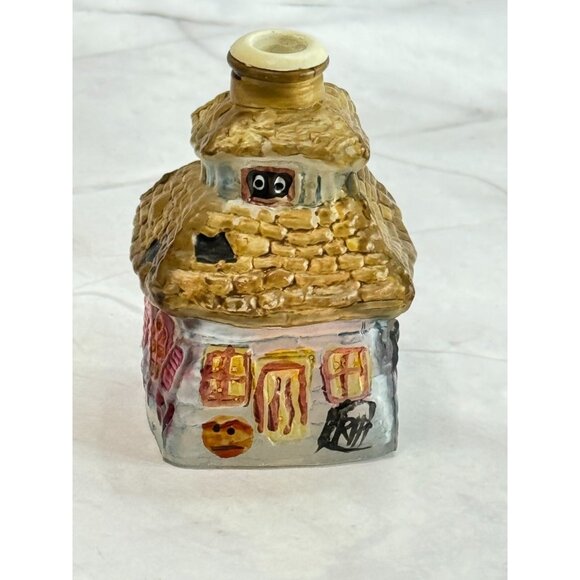 Vintage Old World Christmas Halloween Haunted House Glass Light Cover - Picture 2 of 6